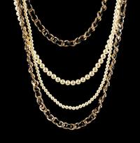 Chanel Faux Pearl and Chain Necklace, 2017