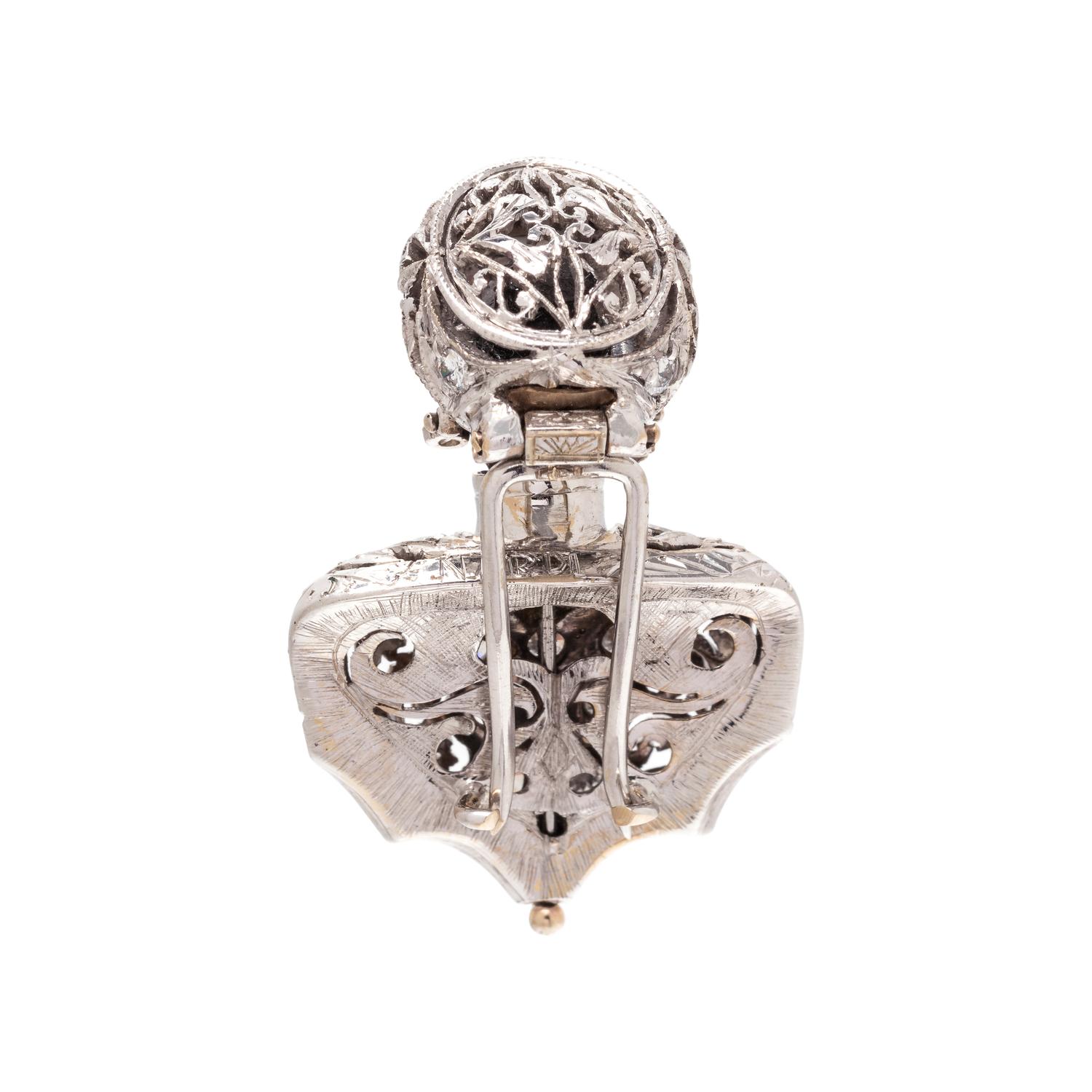 NARDI, WHITE GOLD AND DIAMOND BLACKAMOOR BROOCH