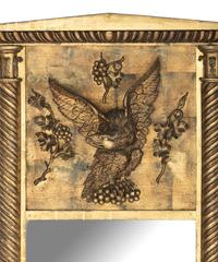 A Federal Eagle Decorated Giltwood Pine Pier Mirror