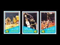 A Group of 67 1972-73 Topps Basketball Cards (Including Kareem Abdul-Jabbar, Wilt Chamberlain and Multiple Hall of Famers),