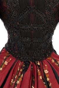 Two-Piece Striped Silk Evening Dress, 1890s