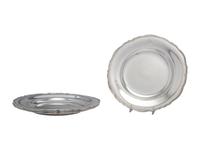 Four George II Silver Plates
