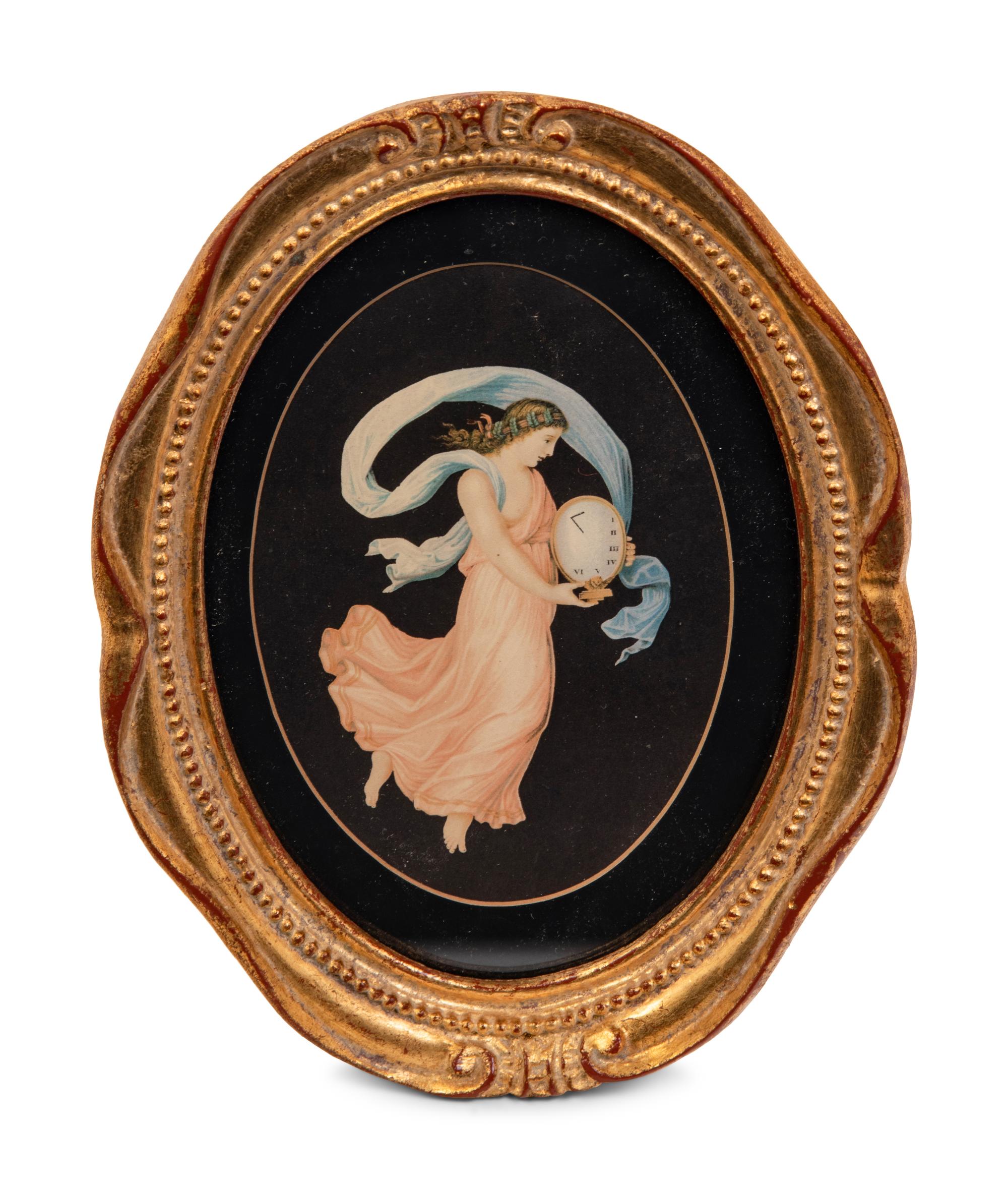 A Set of Four Framed Prints Depicting the Four Seasons