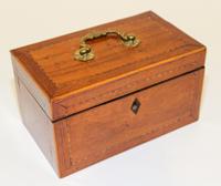 A Regency Mahogany Tea Caddy Width 7 3/4 inches. — EARLY 19TH CENTURY