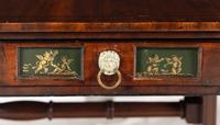 A Regency Mahogany and Églomisé Sofa Table