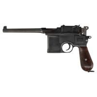 **Mauser C96 Rebored to 9mm in Reproduction Holster with Accessories