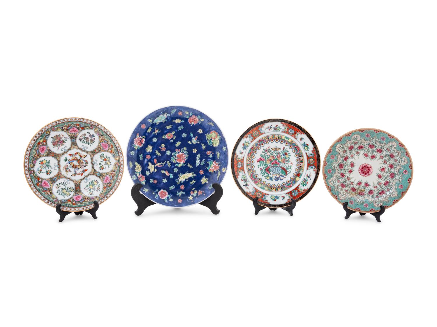 Seven Chinese Famille Rose Porcelain Wares