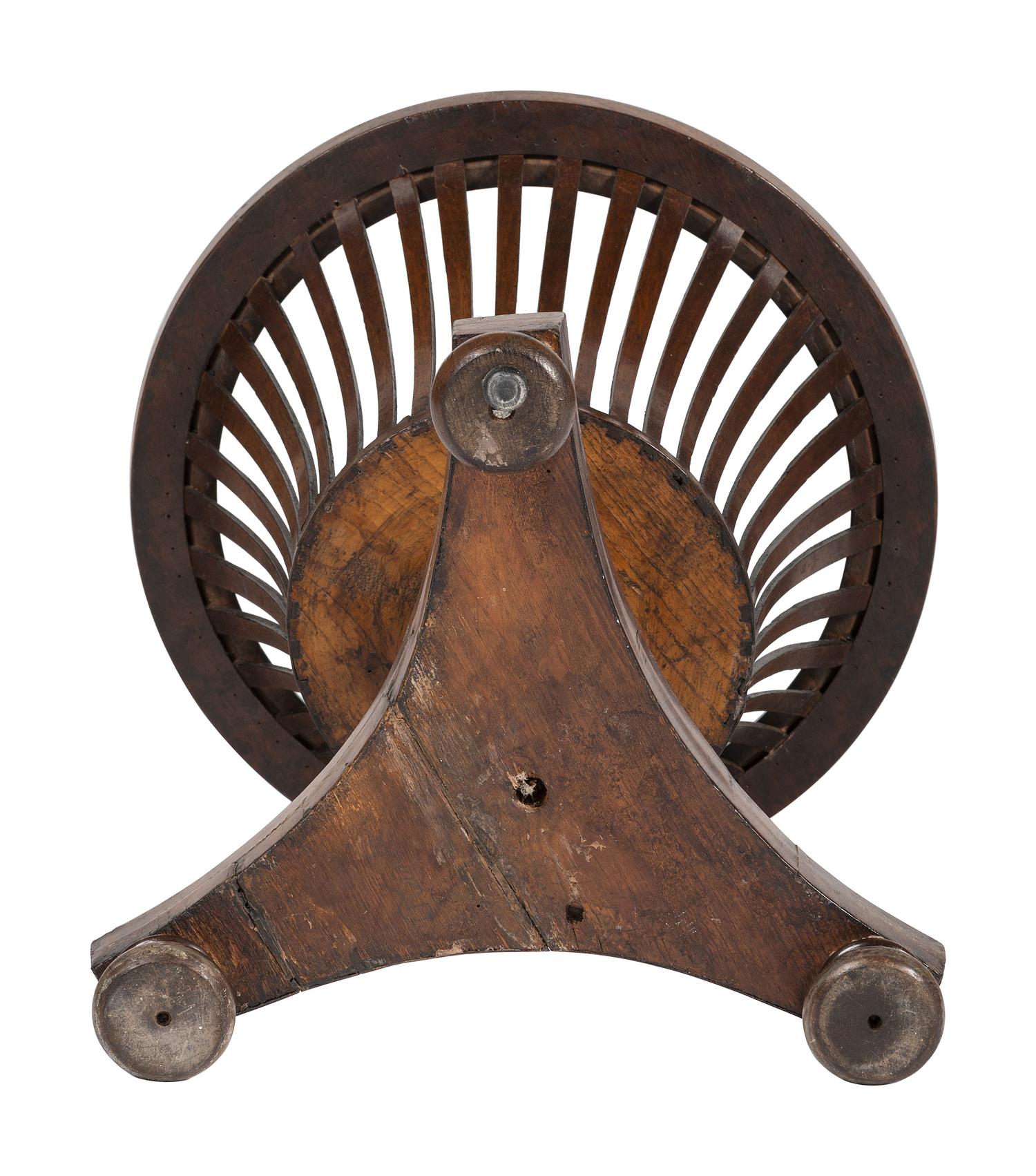 A Regency Style Mahogany Veneered and Brass Handled Fern Stand