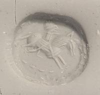 A Sasanian Green Jasper Stamp Seal