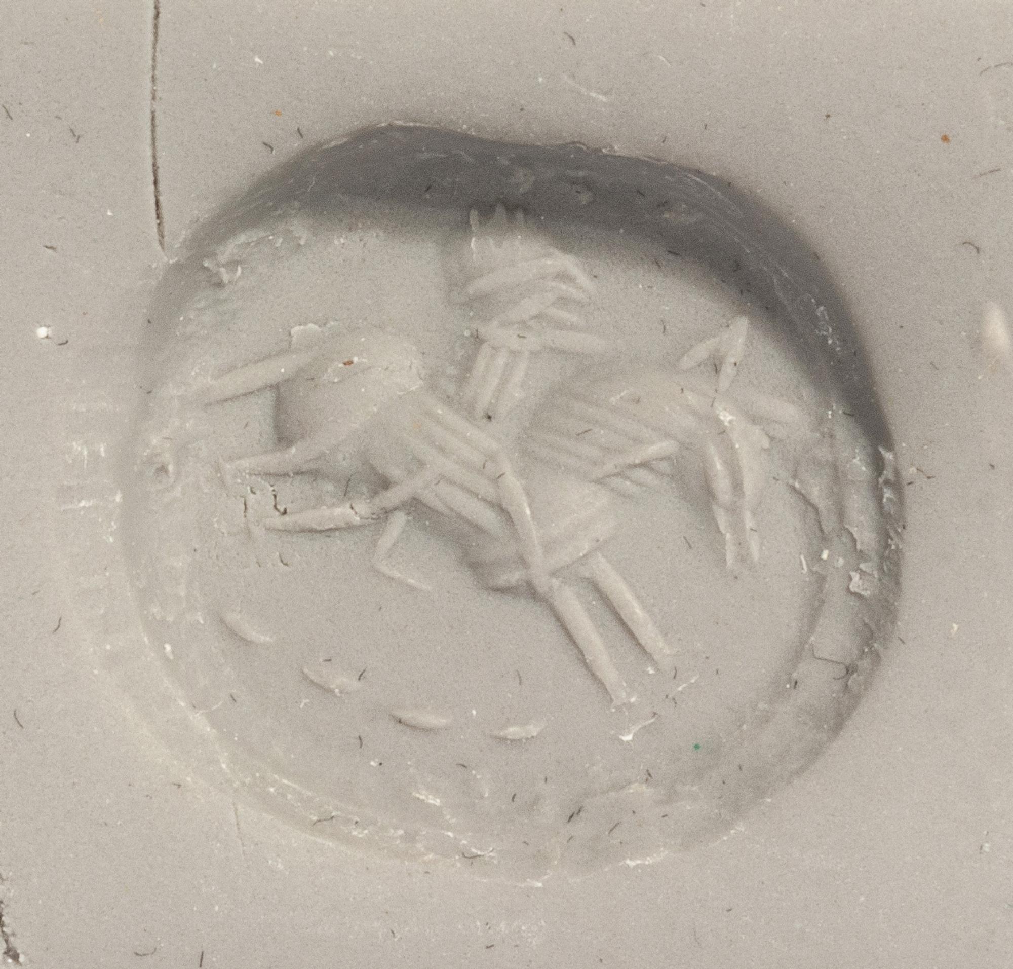 A Sasanian Green Jasper Stamp Seal