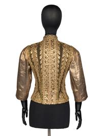 Chanel Haute Couture Embroidered Gold Net and Lamé Jacket, 1930s