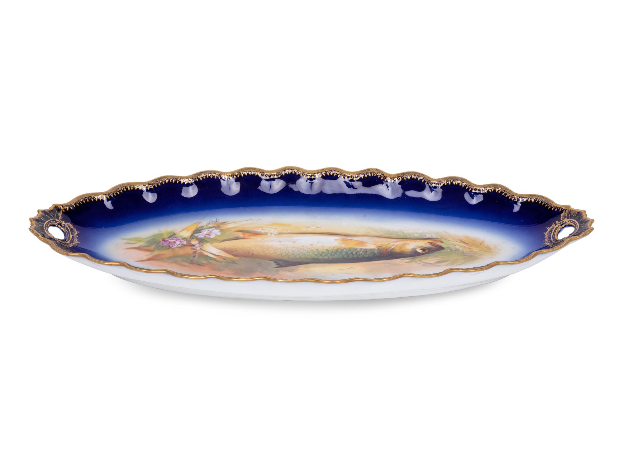 A Limoges Porcelain Fish Service
