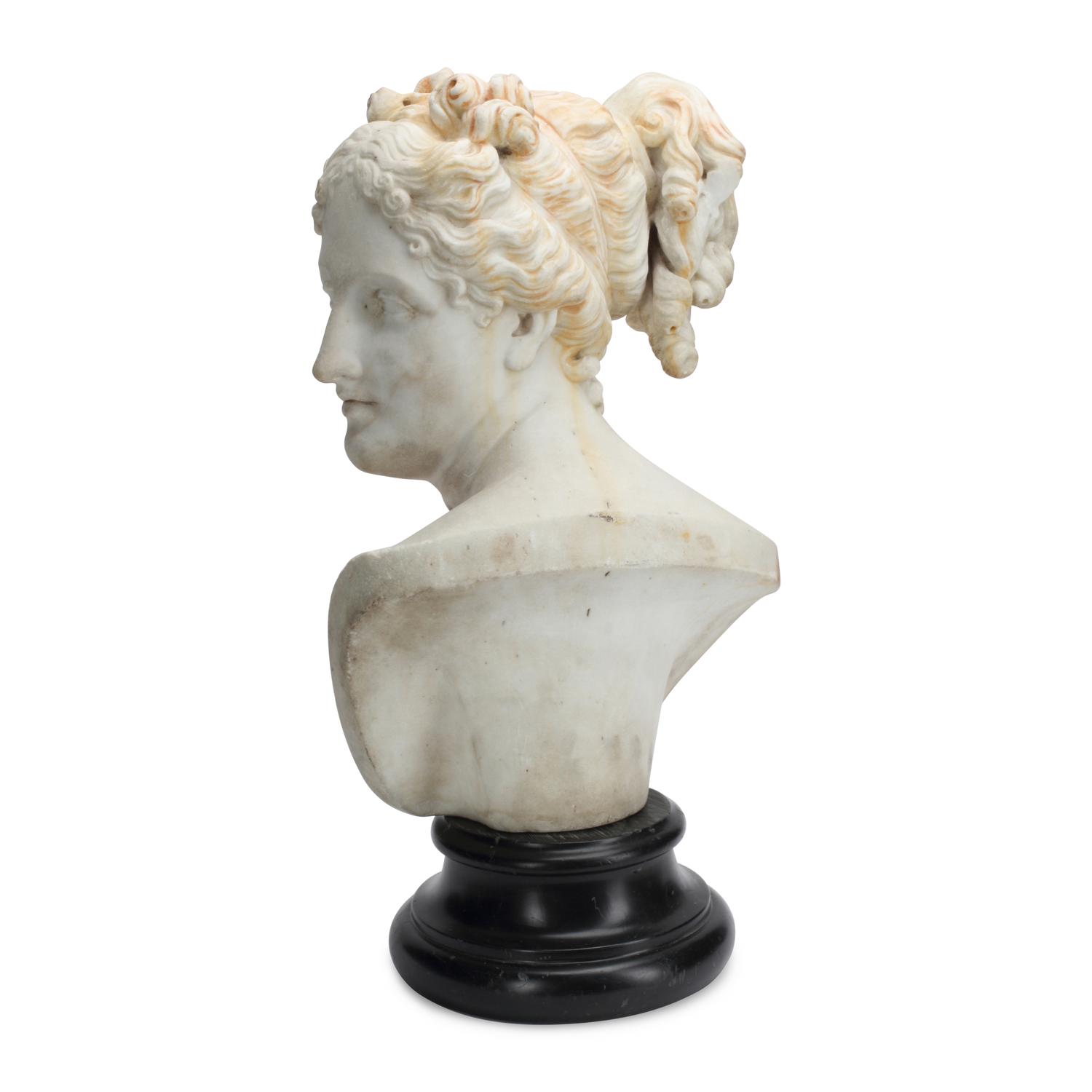 An Italian Marble Bust of Venus Italica