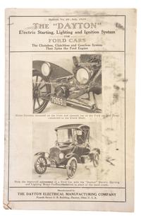 [OHIO] -- [SCIENCE & INDUSTRY]. APPLE, Vincent G. (1874-1932). Collection related to prolific Dayton-area inventor and automotive pioneer Vincent Groby Apple.