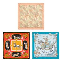 Hermès & Liberty, Three Silk Scarves