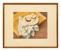 Still Life with Apple, Knife & Napkin