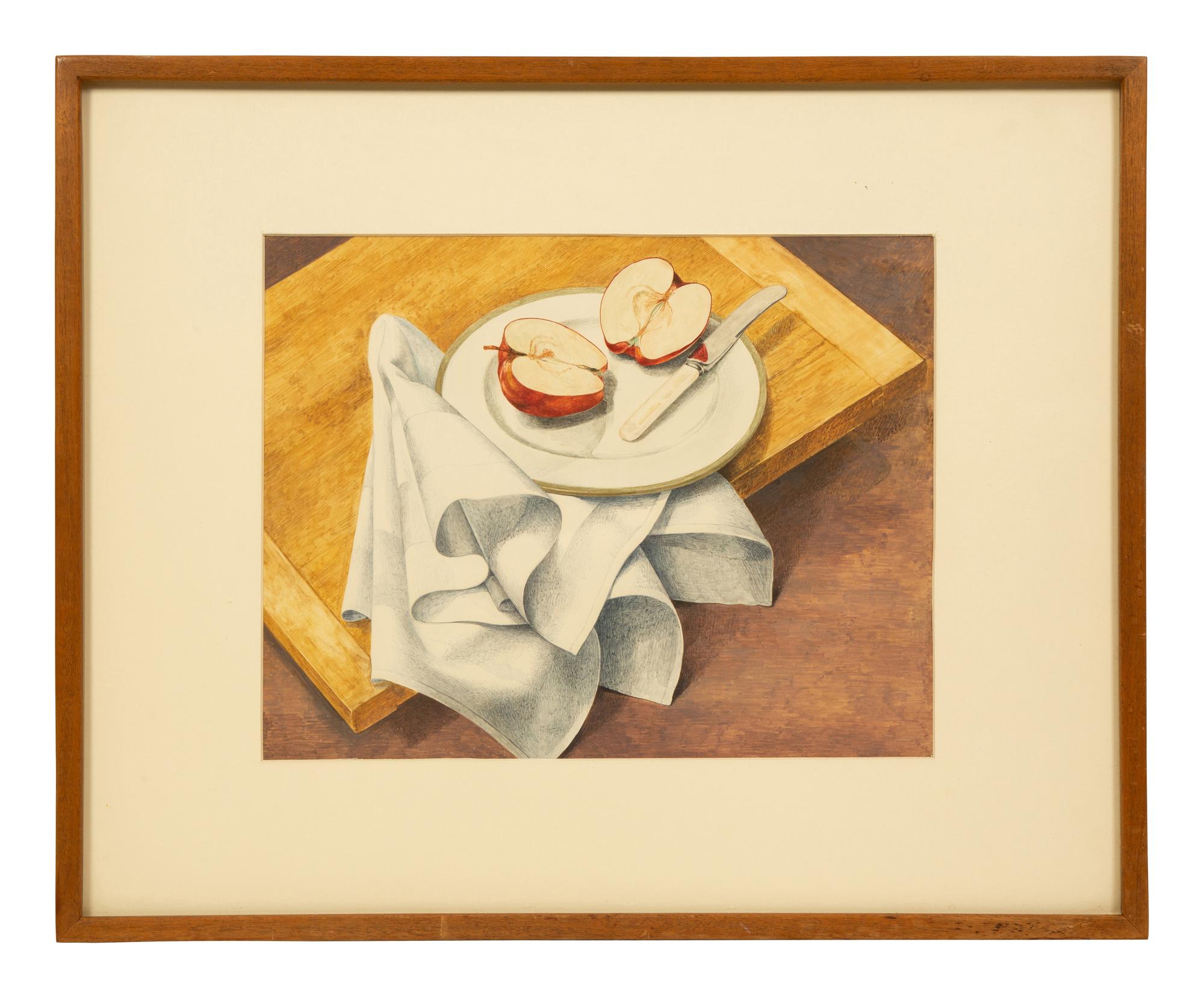 Still Life with Apple, Knife & Napkin