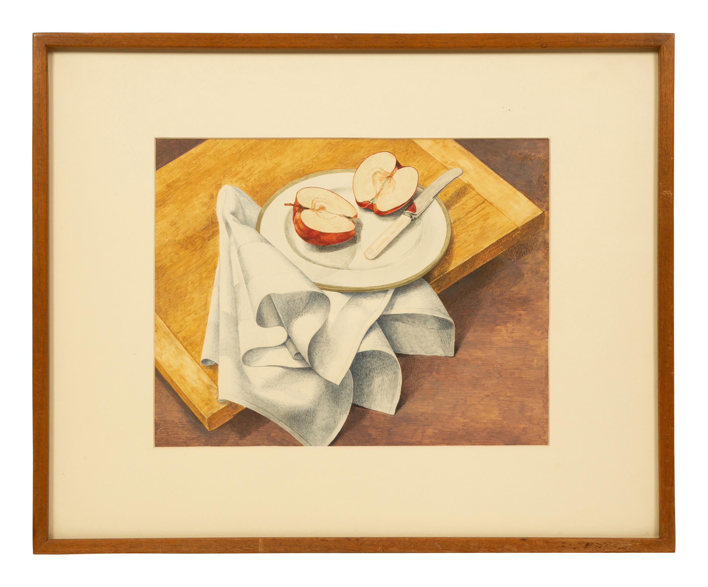 Still Life with Apple, Knife & Napkin