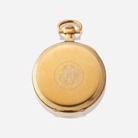 An eighteen karat gold and enamel open face pocket watch, Patek Philippe