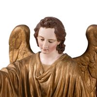 A French Giltwood and Composition Angel Group