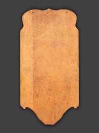 A Patriotic Fretwork Carved Wall Shelf and Frame