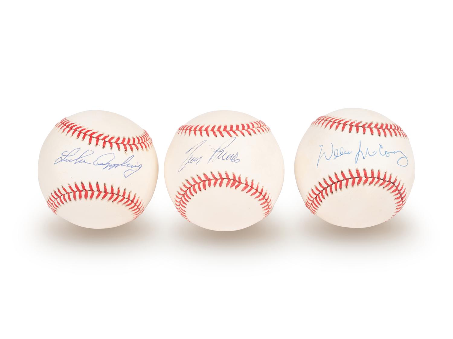 A Group of 15 Hall of Fame Signed Autograph Baseballs (Beckett Authentication Services BAS Certified),