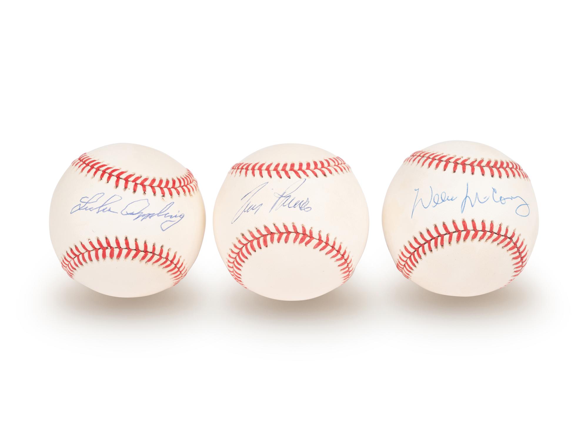 A Group of 15 Hall of Fame Signed Autograph Baseballs (Beckett Authentication Services BAS Certified),