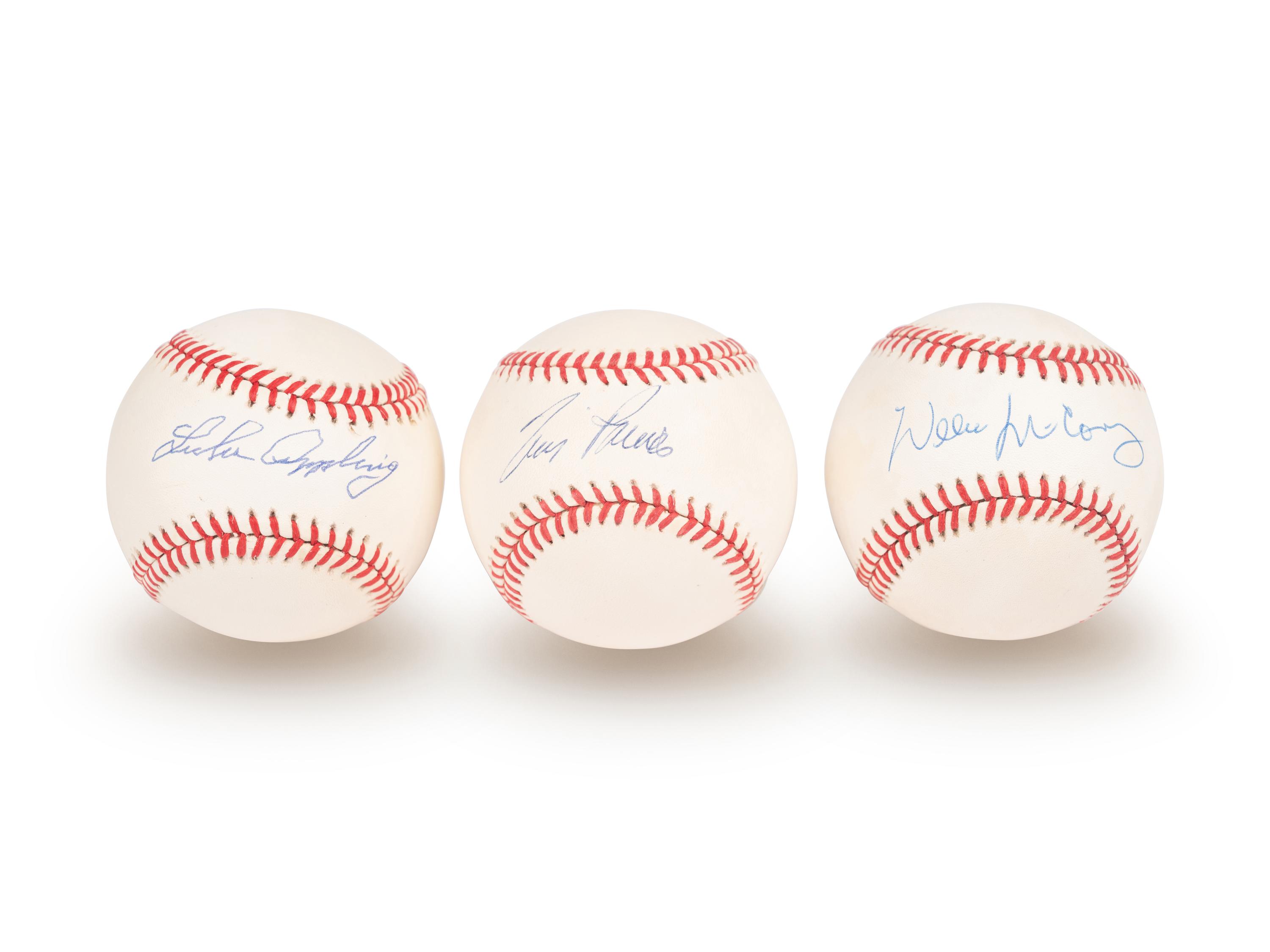 A Group of 15 Hall of Fame Signed Autograph Baseballs (Beckett Authentication Services BAS Certified),