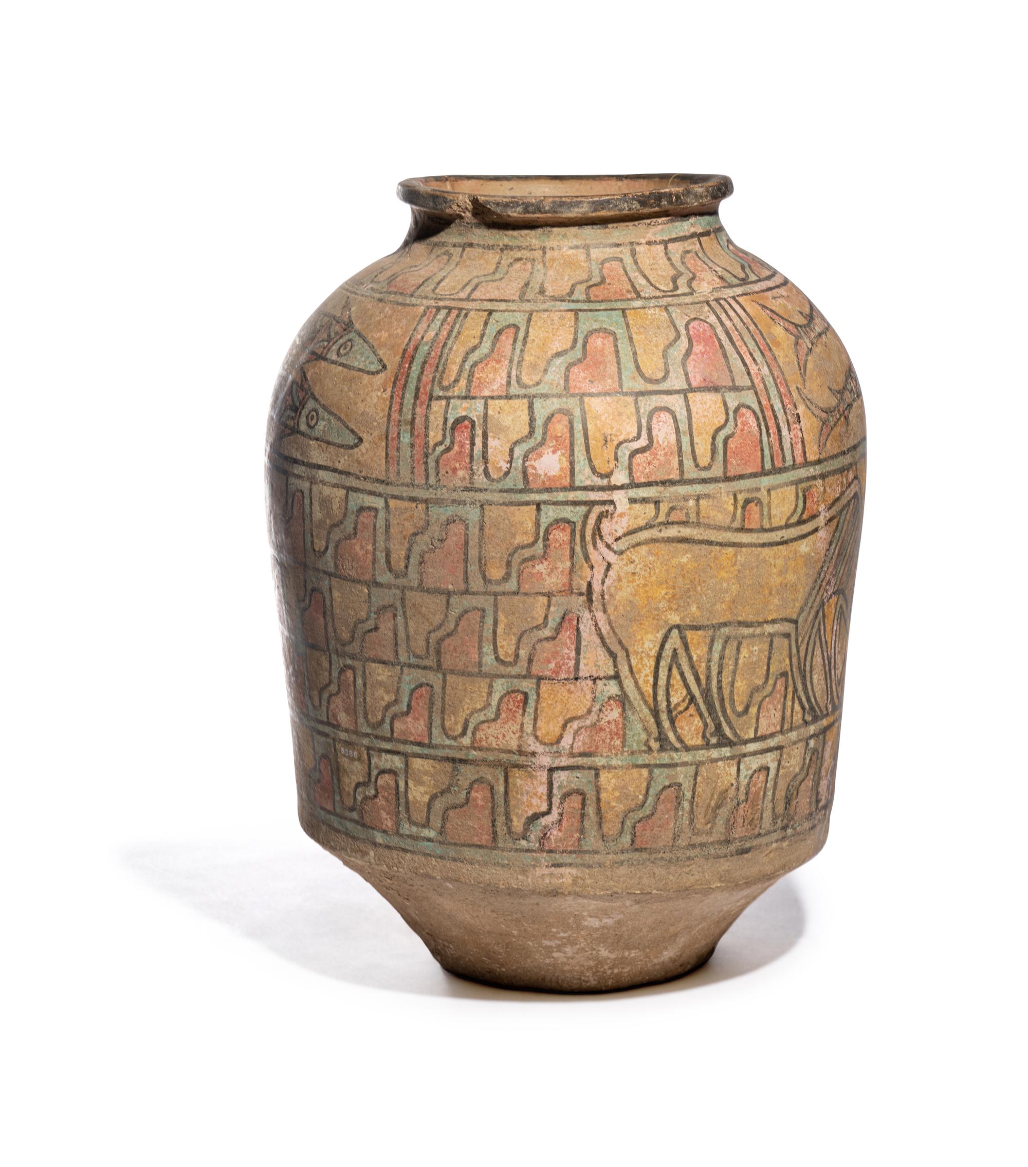 An Indus Valley Polychrome Pottery Jar