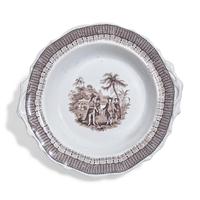 A Large Group of Staffordshire Historical Transferware Tablewares in Penn's Treaty Pattern