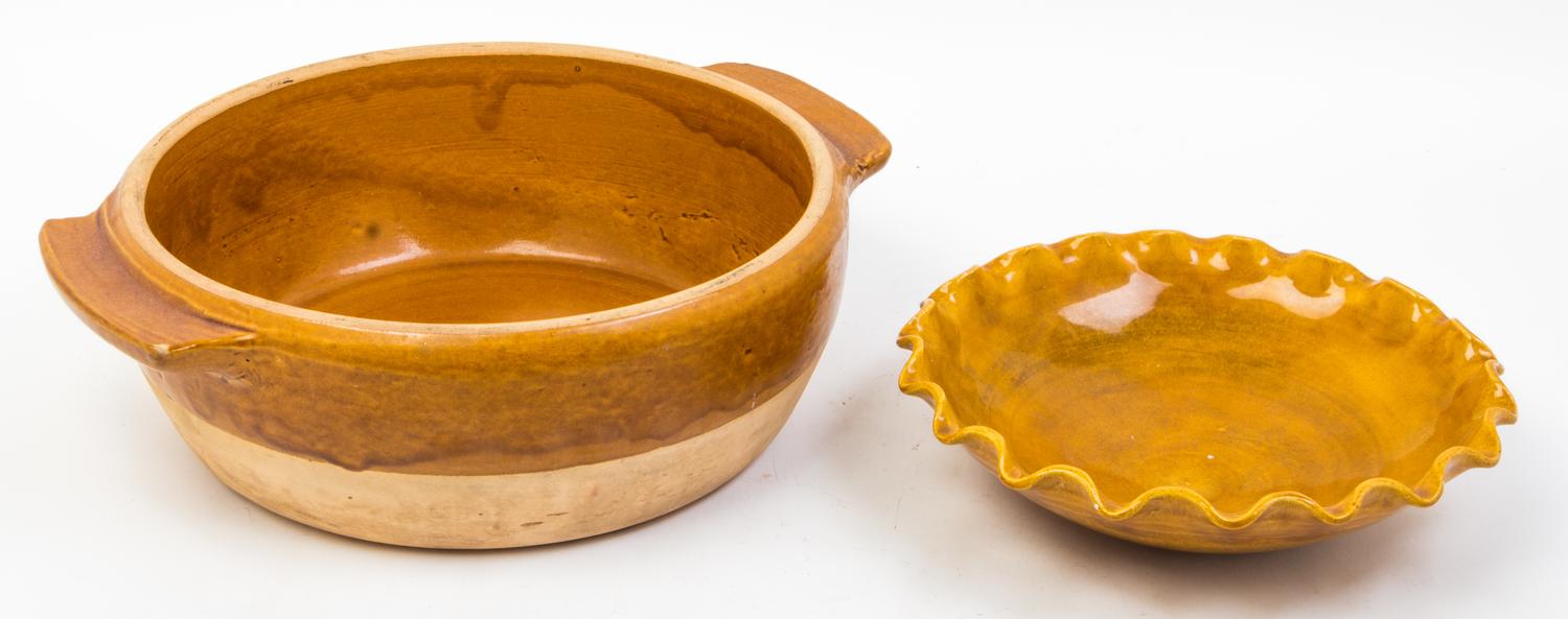 A Group of Four Ceramic Articles Diameter of underplate 16 1/2 inches.