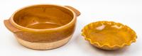 A Group of Four Ceramic Articles Diameter of underplate 16 1/2 inches.