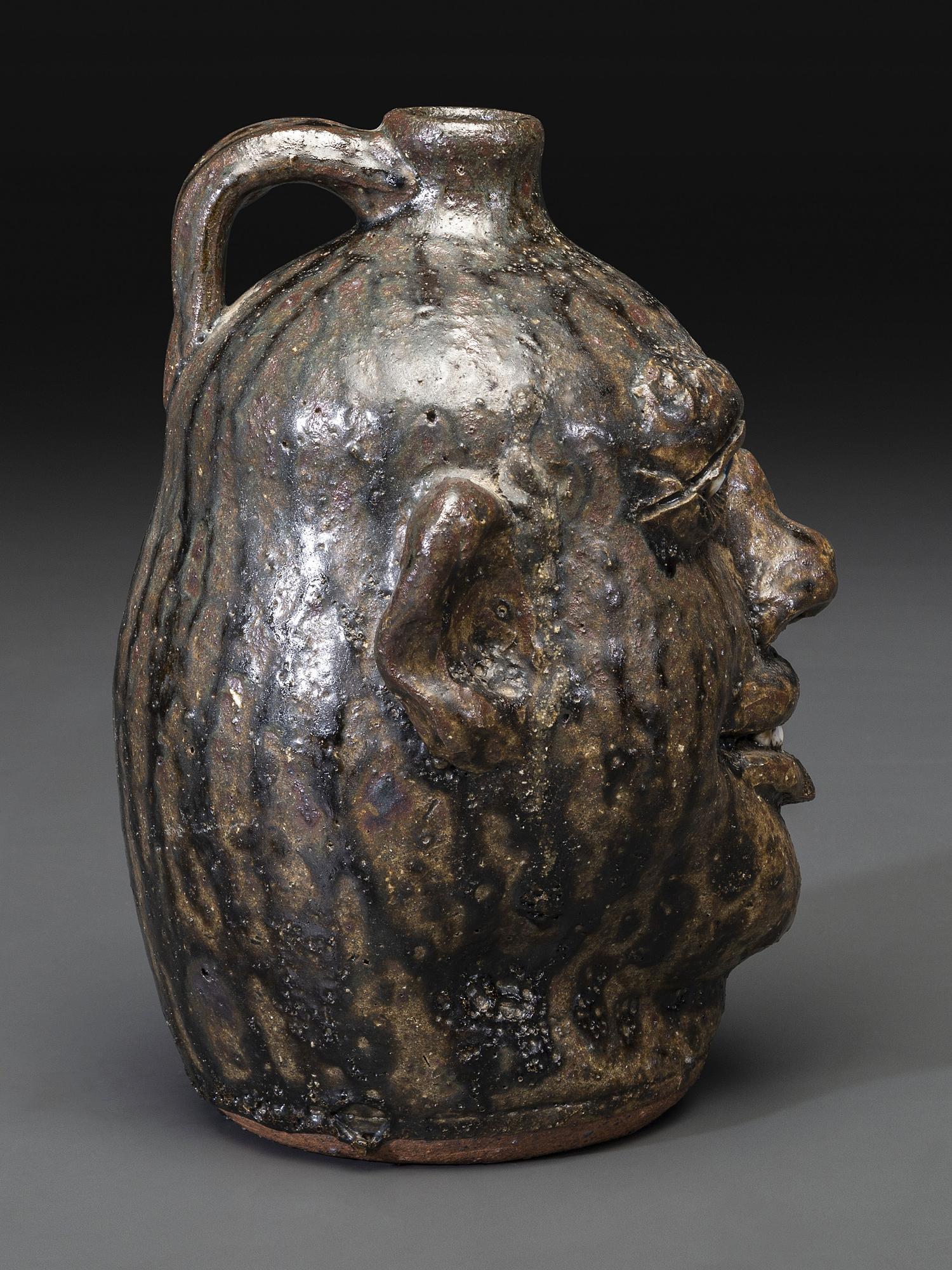 A Southern Stoneware Face Jug