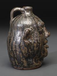 A Southern Stoneware Face Jug