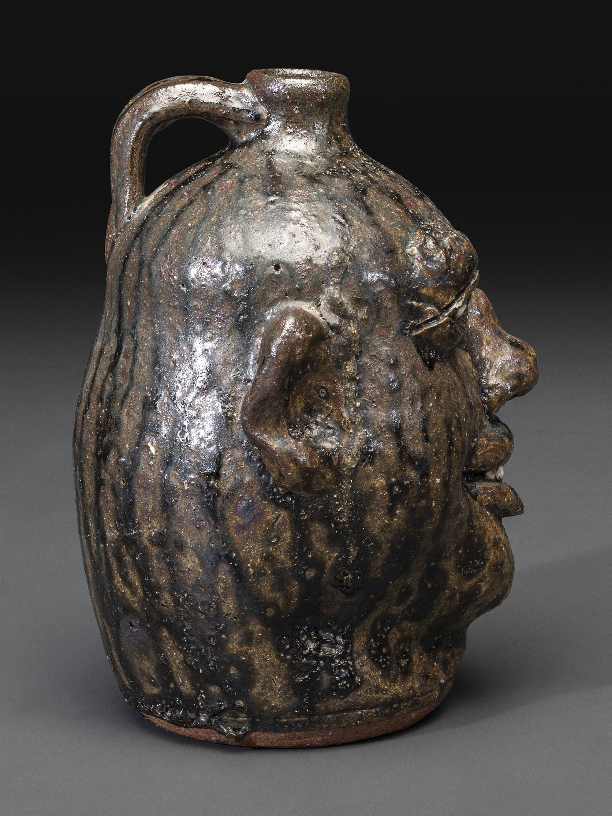 A Southern Stoneware Face Jug