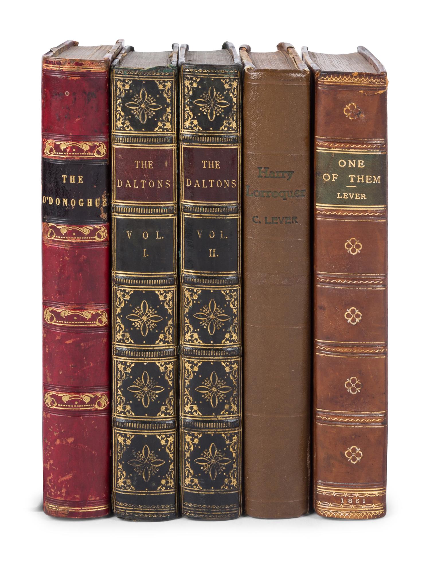 LEVER, Charles (1806-1872). A group of 8 works, comprising: