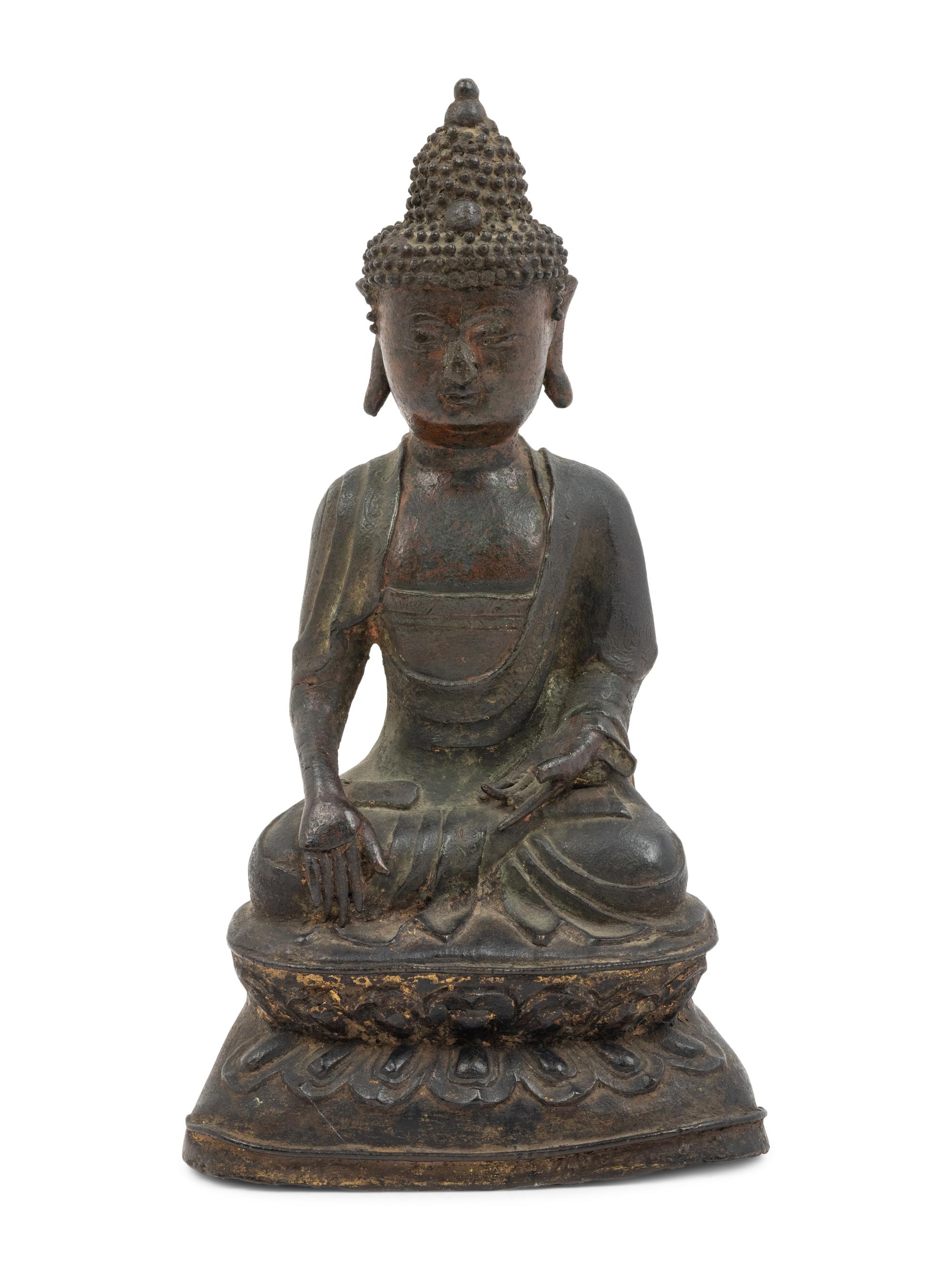 A Bronze Figure of Seated Buddha