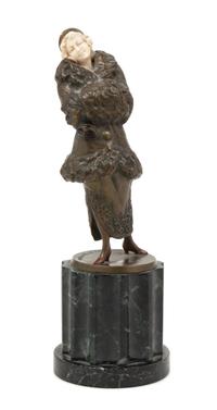 Otto Hoffmann, (German), sculpture of a woman, c.1920