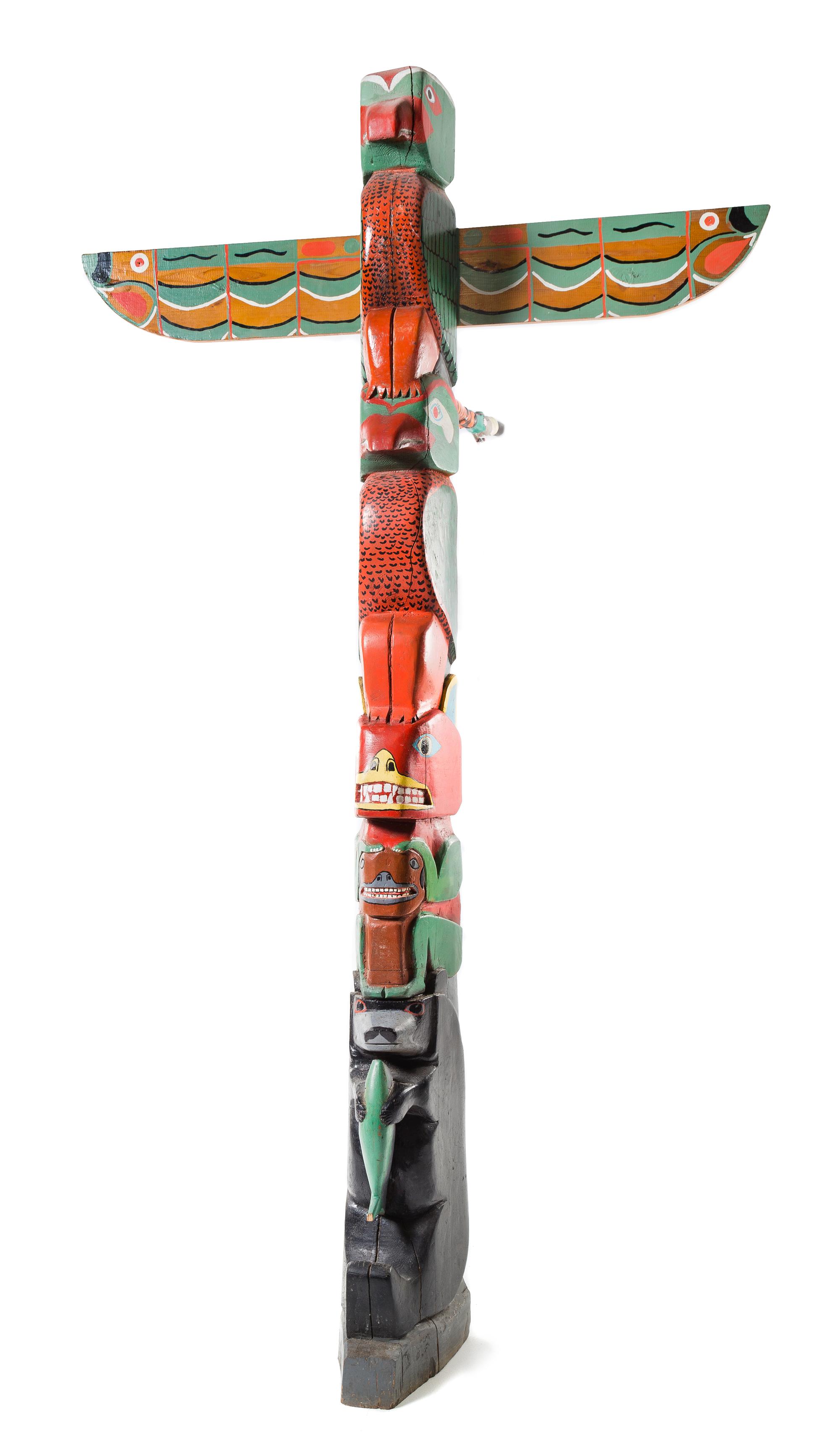 Anonymous, Late 20th Century, An Ottawa Indian Folk Art Totem