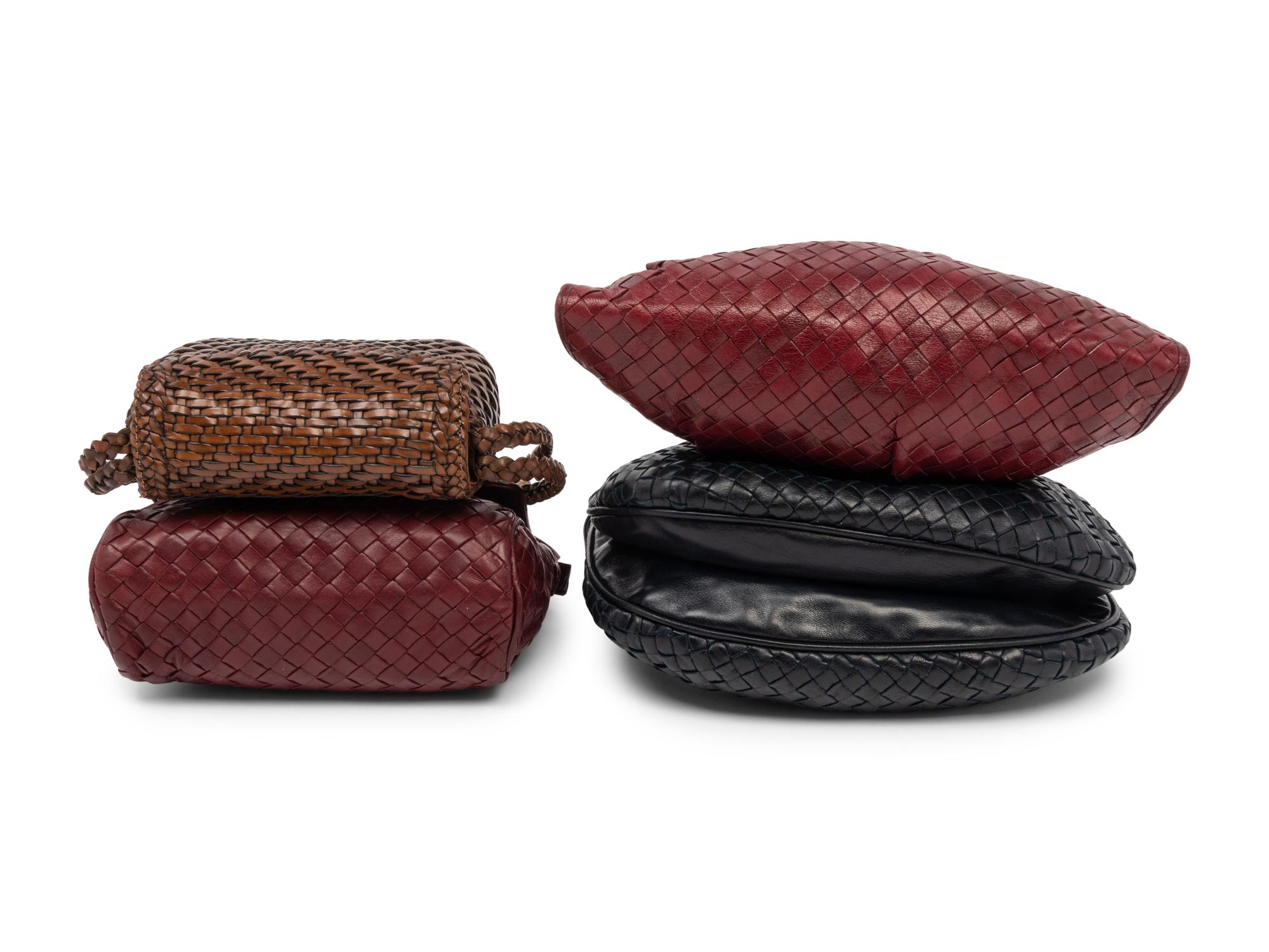 Four Designer Bags: Three Bottega Veneta, One Vecchi