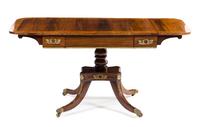 A Regency Rosewood Sofa Table Height 28 x width 57 x depth 27 inches. — EARLY 19TH CENTURY