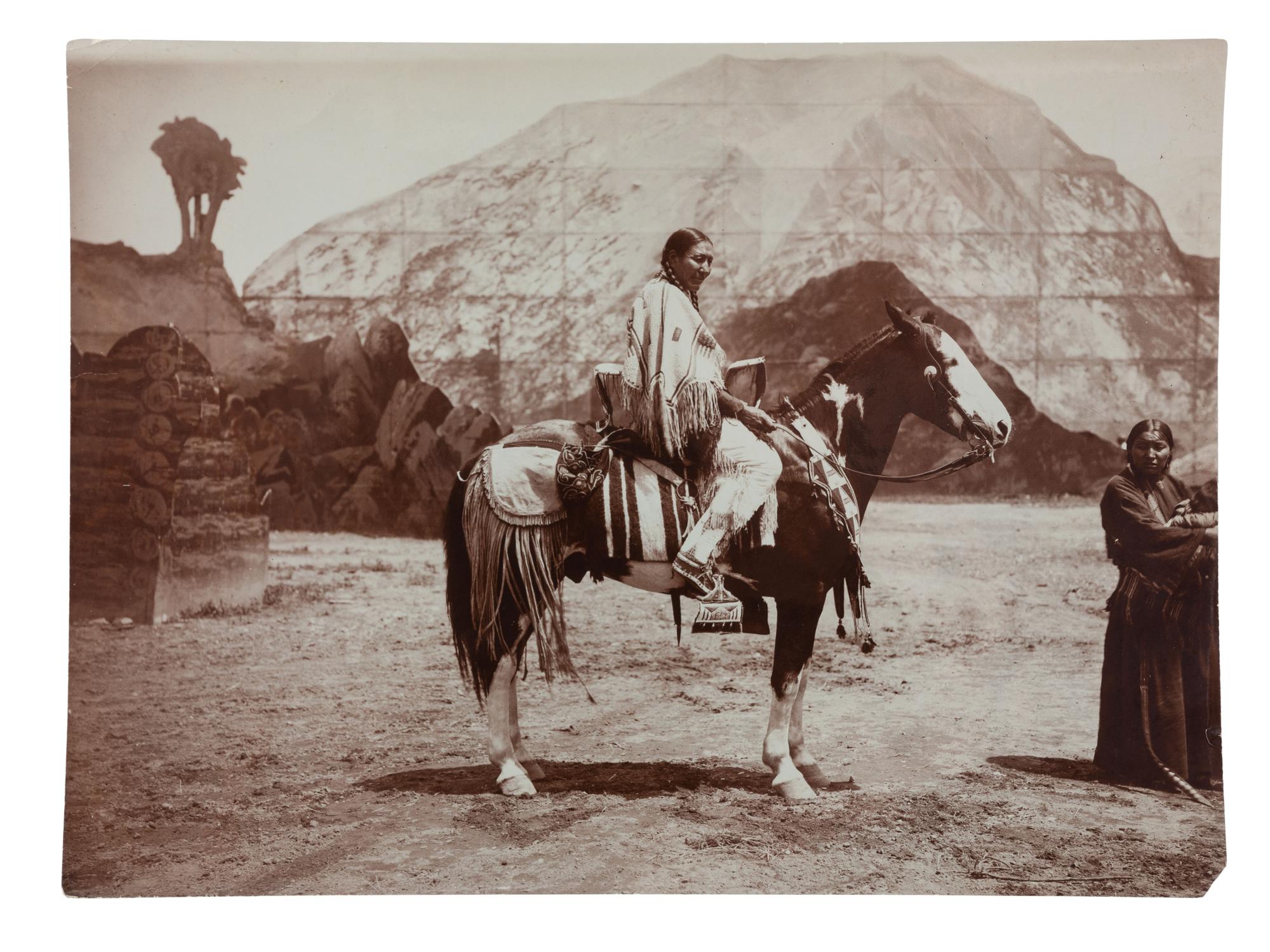 [NATIVE AMERICANS] -- [SOUTHWEST & ALASKA]. A group of 6 photographs, incl. female Native American subjects and view of Sitka, Alaska, incl. Indian Town.