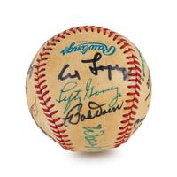 A Multi Signed Baseball Comprised of 16 Deceased Hall of Famers Including Ted Williams, (BAS Beckett Authentication Services Certified),