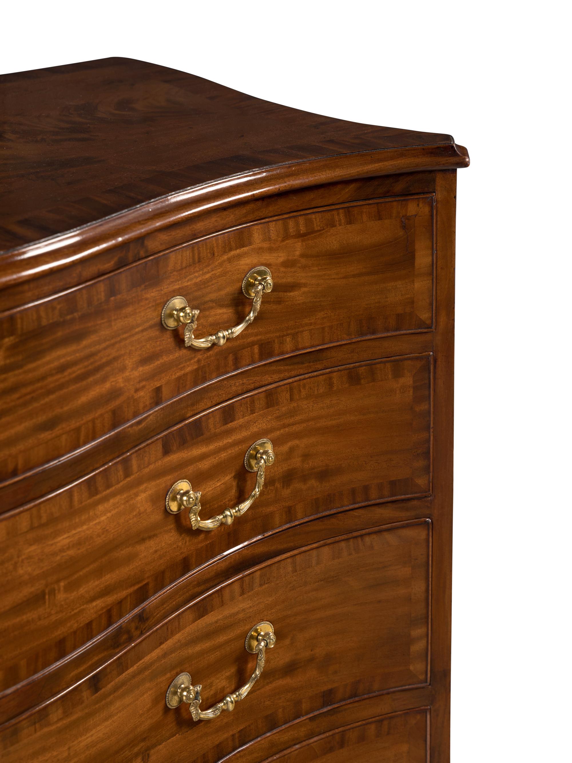 A George III Mahogany Serpentine Chest of Drawers