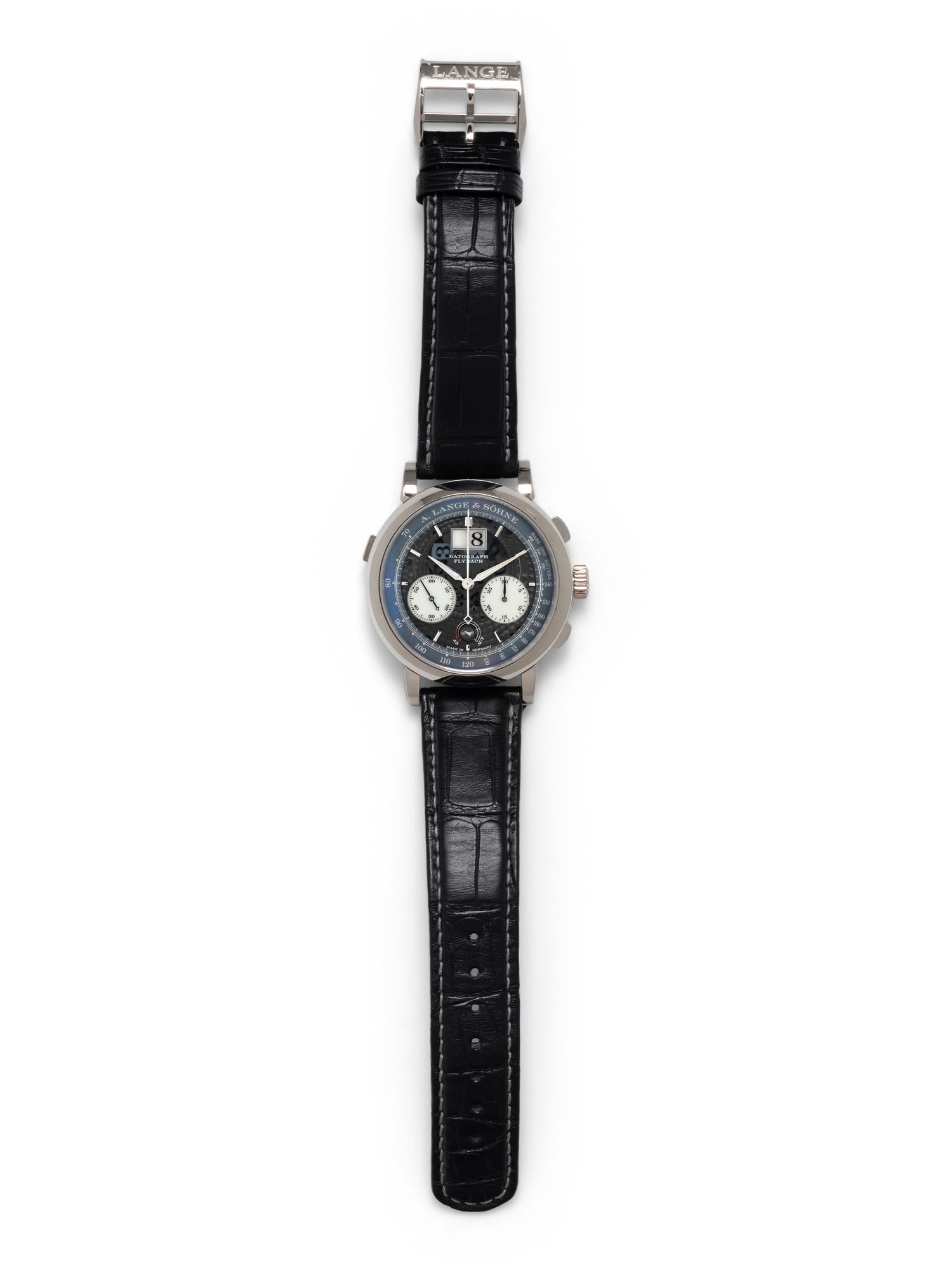 A RARE A. LANGE & SÖHNE, REF. 405.034 PLATINUM 'DATOGRAPH UP/DOWN LUMEN' WATCH