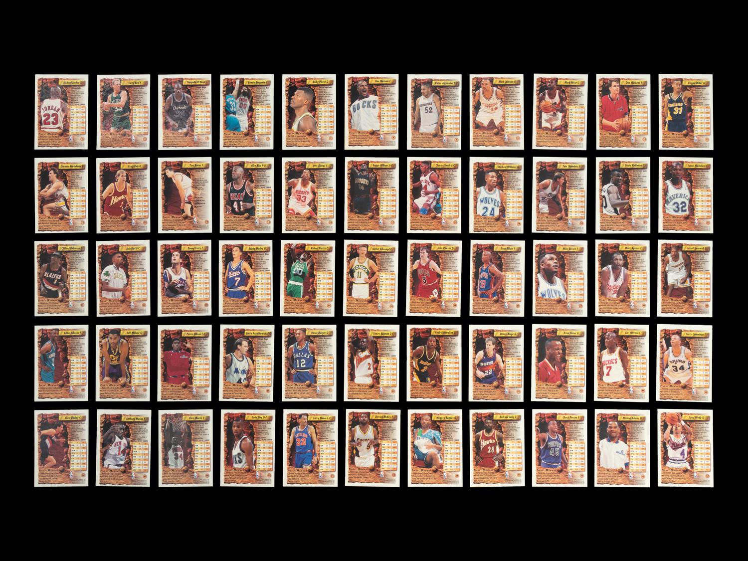 A 1993-94 Topps Finest Basketball Complete Set of 220 Cards