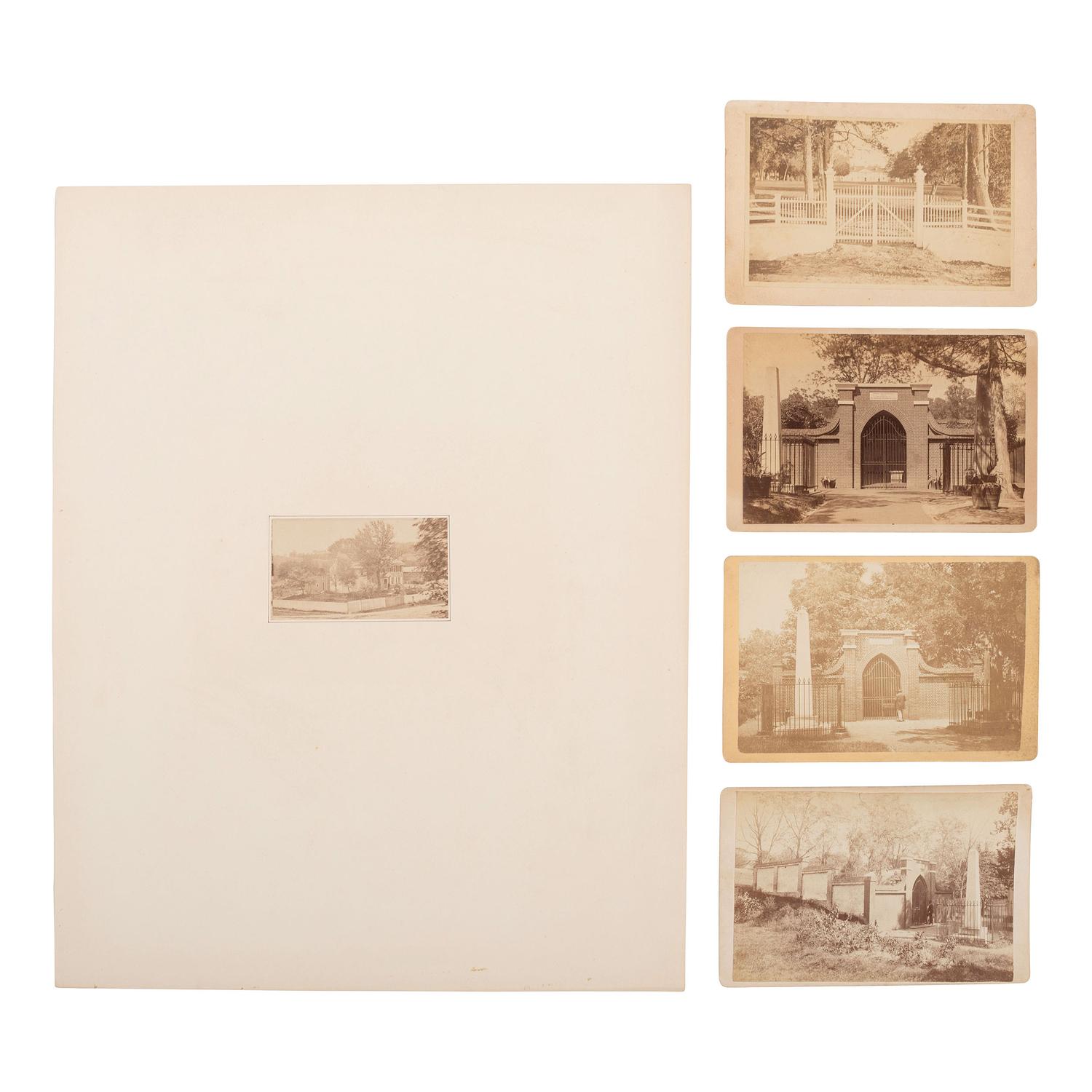 [Early Photography] Group of 15 Large Format Photos of New York, Philadelphia, Washington, DC, and Mount Vernon.