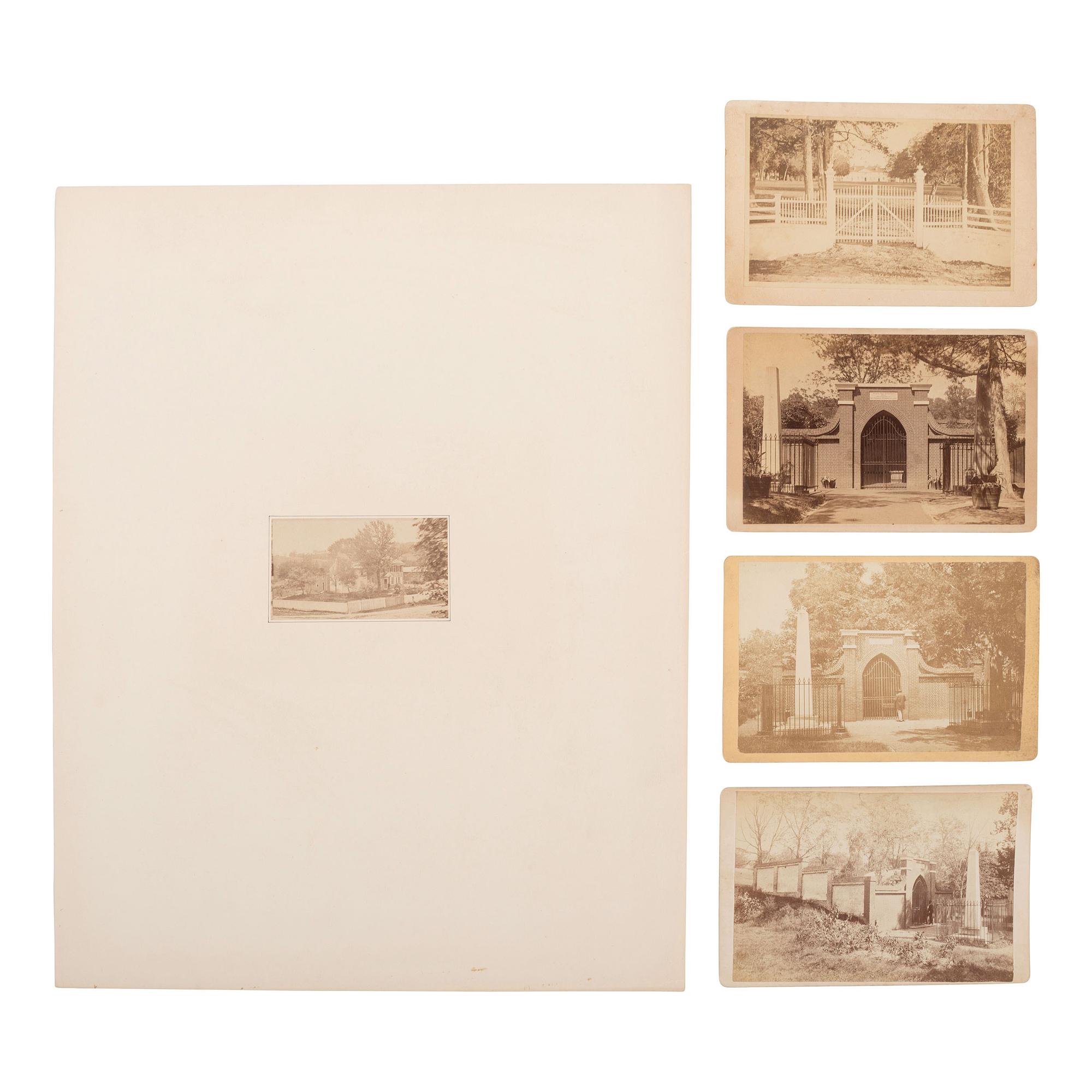 [Early Photography] Group of 15 Large Format Photos of New York, Philadelphia, Washington, DC, and Mount Vernon.