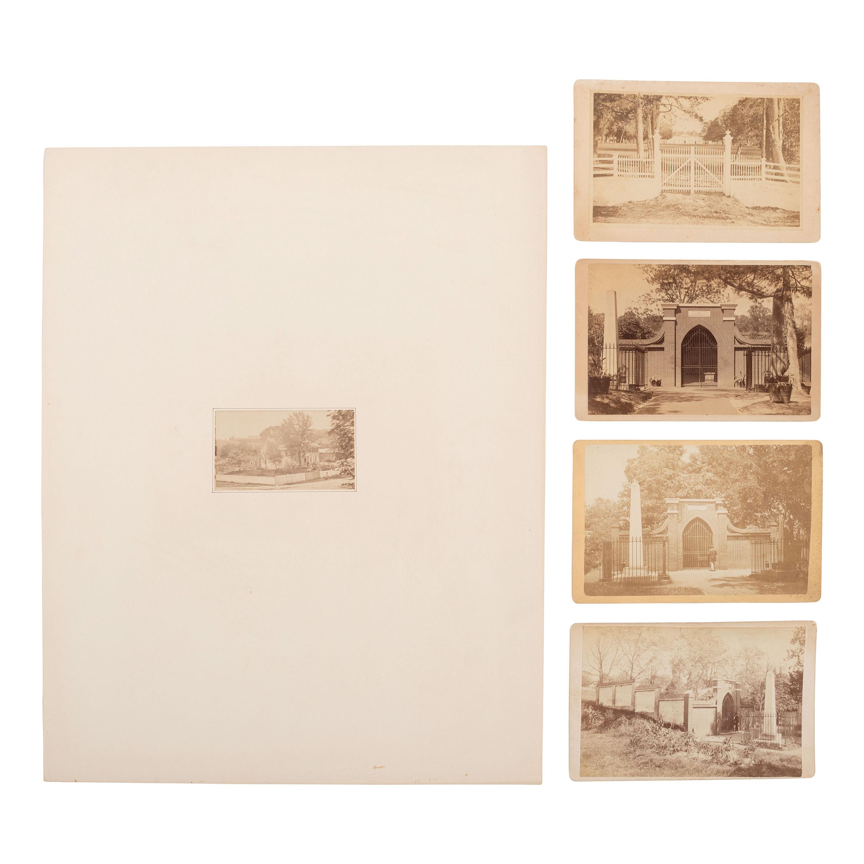 [Early Photography] Group of 15 Large Format Photos of New York, Philadelphia, Washington, DC, and Mount Vernon.