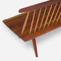 George Nakashima (American, 1905-1990) Bench with Back, New Hope, Pennsylvania, 1971